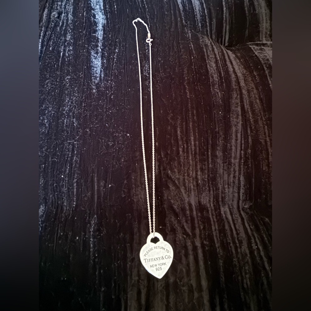 Tiffany & Co. Silver Heart Tag Necklace